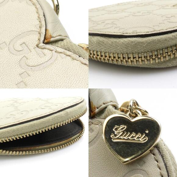 Gucci Wallet Gucci Guccissima heart leather Ivory White - Picture 4 of 5